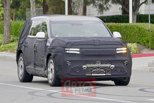 Флагманский кроссовер Genesis GV90 вышел на испытания Флагманский кроссовер Genesis GV90 вышел на испытания