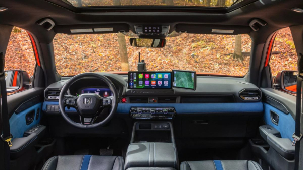 Показаны внедорожная Honda Passport HRC и раллийный Civic Type R Показаны внедорожная Honda Passport HRC и раллийный Civic Type R